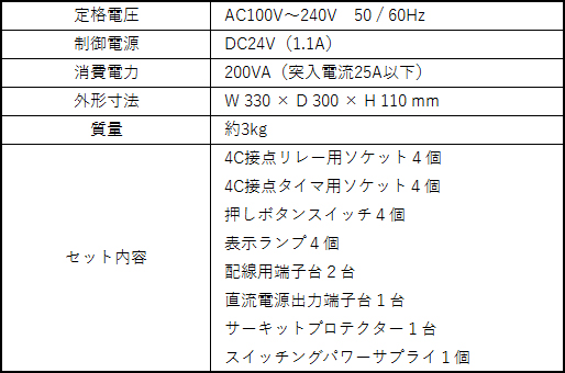 リレーシーケンス実習教材実習盤【英語版】